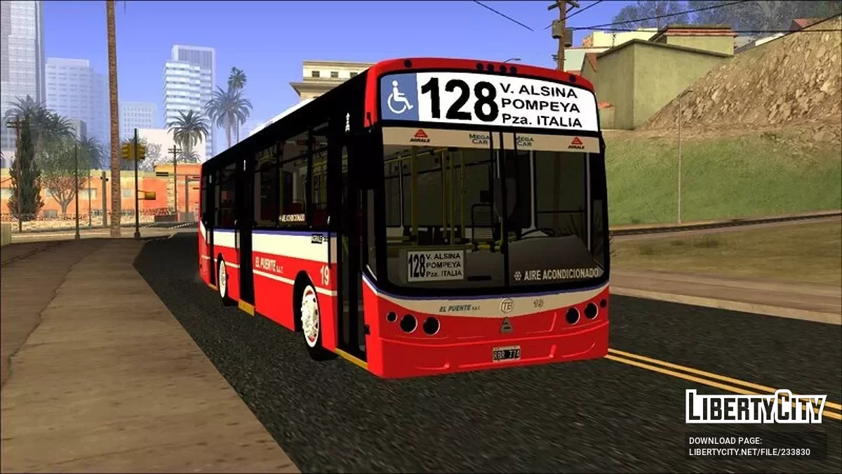 Todo Bus Pompeya II Agrale MT15 Linea 128 / GTA San Andreas