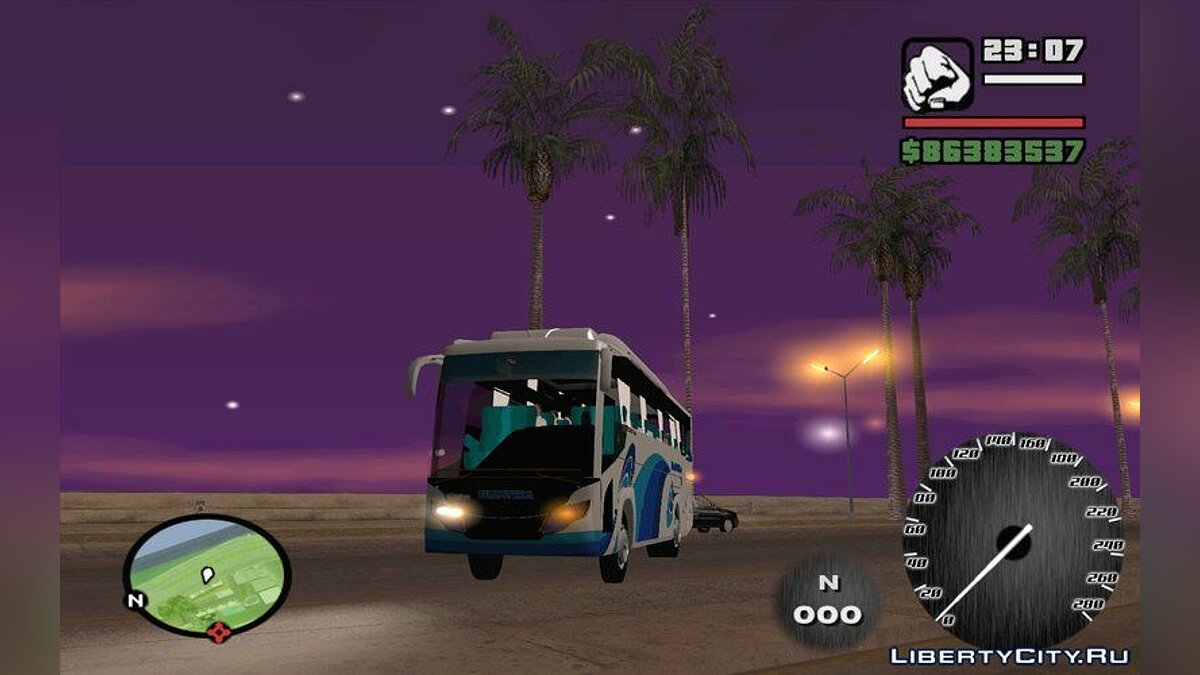 SHANTIKA BUS Scorpion King Indonesian BUS для GTA San Andreas - Картинка #2
