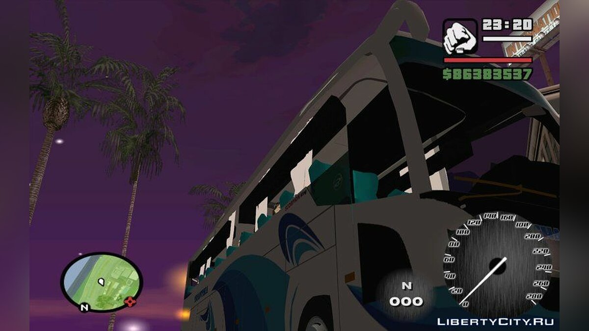 SHANTIKA BUS Scorpion King Indonesian BUS для GTA San Andreas - Картинка #4