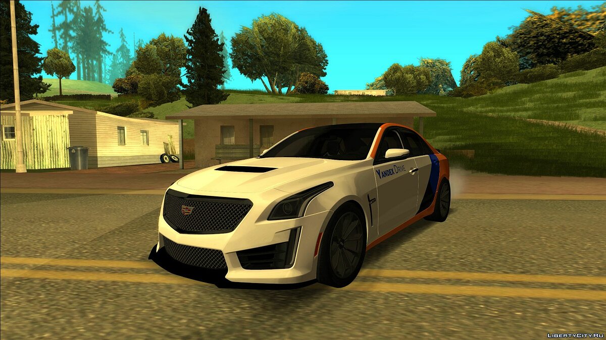 Скачать Cadillac CTS-V “Yandex Taxi” для GTA San Andreas