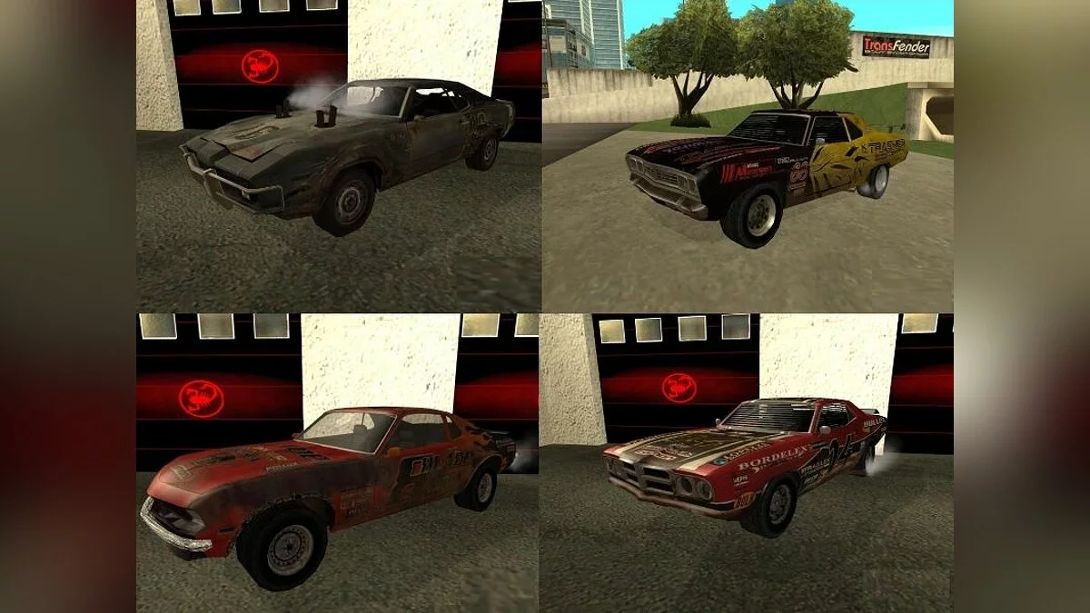 4 тачки из Flatout  / GTA San Andreas