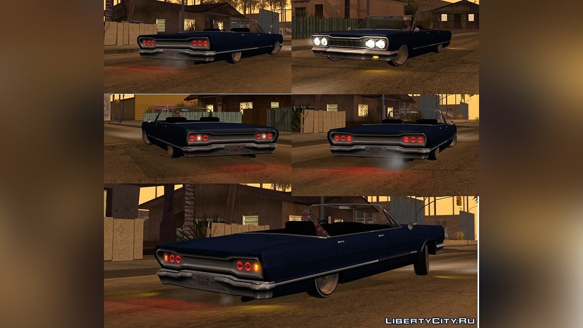 Original San Andreas vehicles adapted to ImVehFt	 для GTA San Andreas - Картинка #6