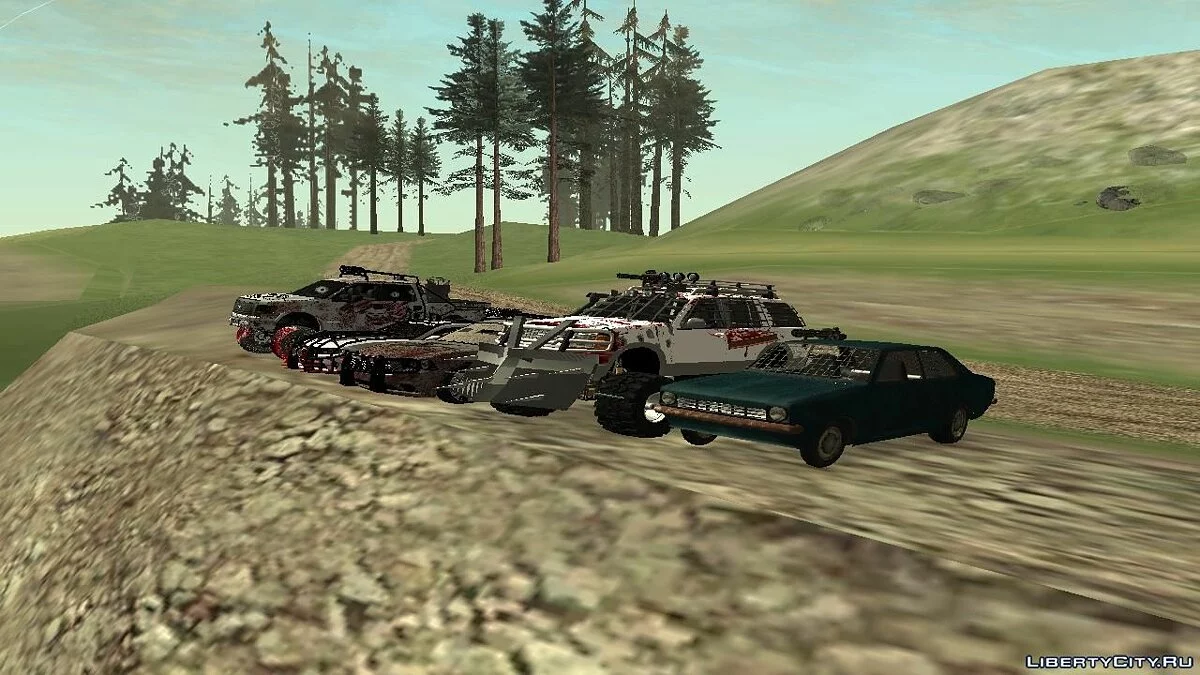 Машины для зомби-апокалипсиса v2 / GTA San Andreas
