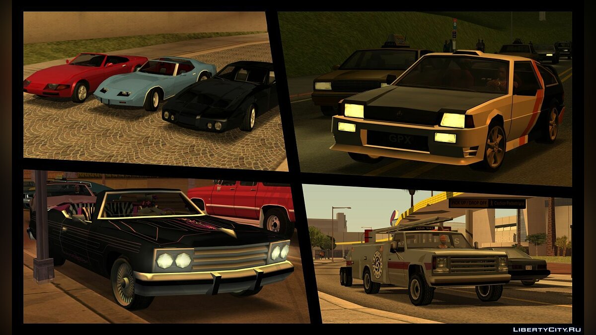 Скачать Extended Vanilla Vehicles Pack 2.0 для GTA San Andreas