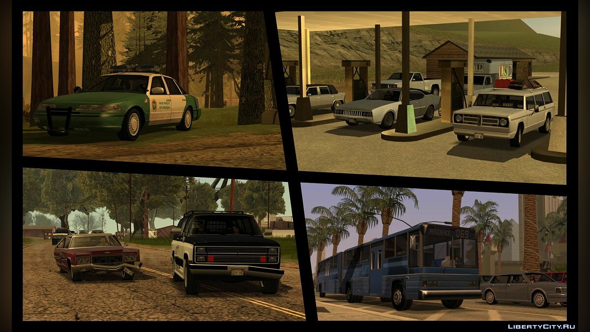 Скачать Extended Vanilla Vehicles Pack 2.0 для GTA San Andreas