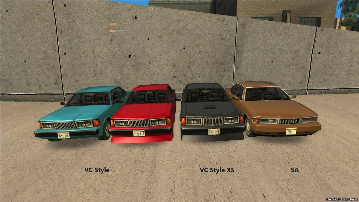 Транспорт из Вайс Сити (без замены) 1.1 / GTA San Andreas