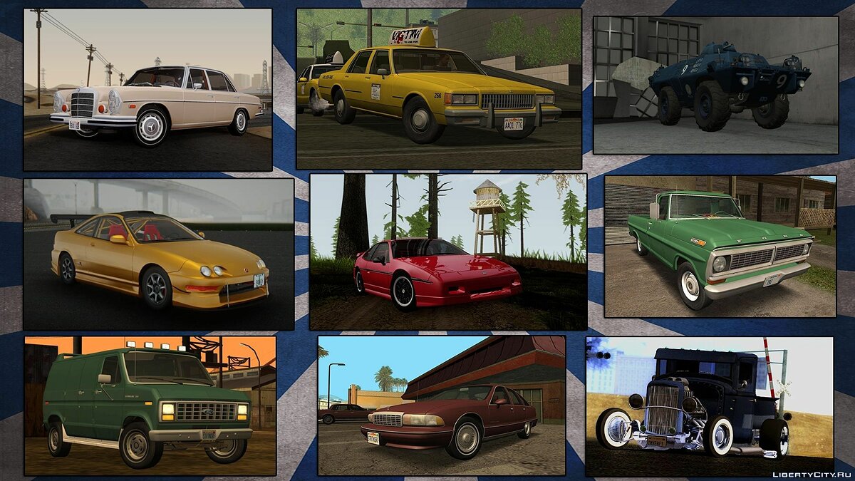 Скачать Insane Vehicles Pack by Eddie v4.0 (обновление от 10.01.2021) для GTA  San Andreas