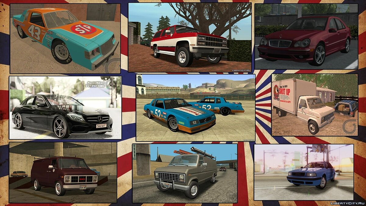 Скачать Insane Vehicles Pack by Eddie v4.0 (обновление от 10.01.2021) для  GTA San Andreas