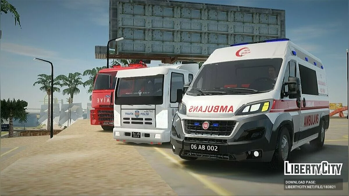 Турецкие автомобили скорой помощи / GTA San Andreas