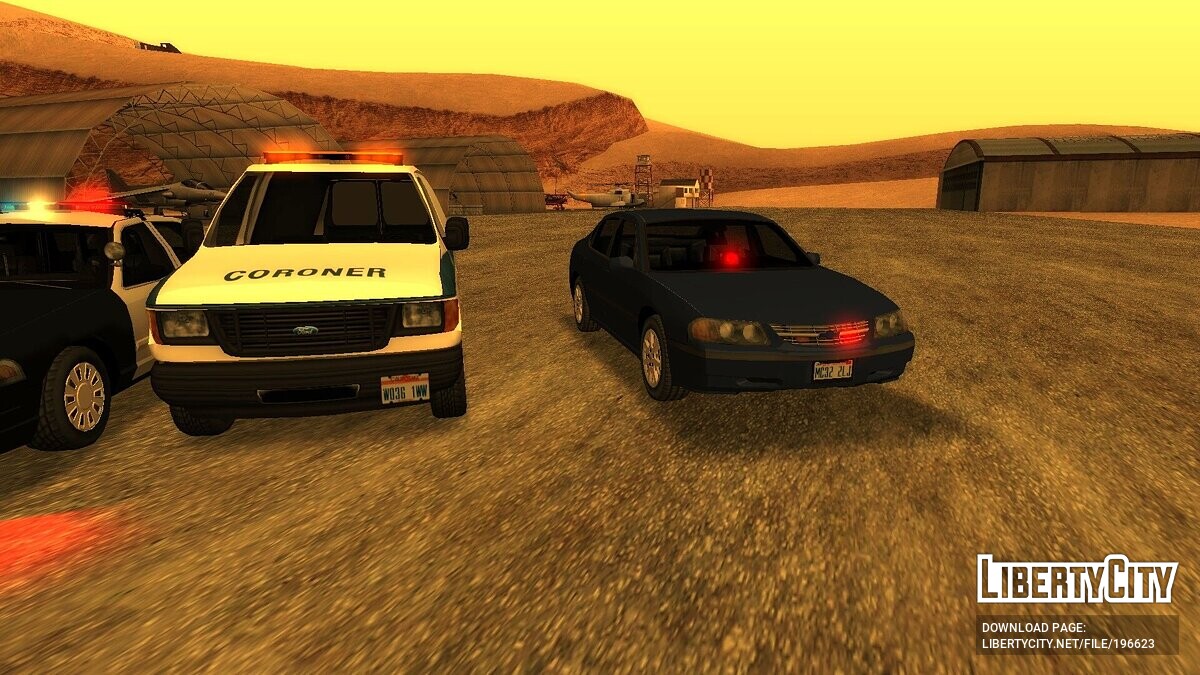 Скачать Cборник транспорта с адаптацией под Advance Vehicle Sirens для GTA  San Andreas