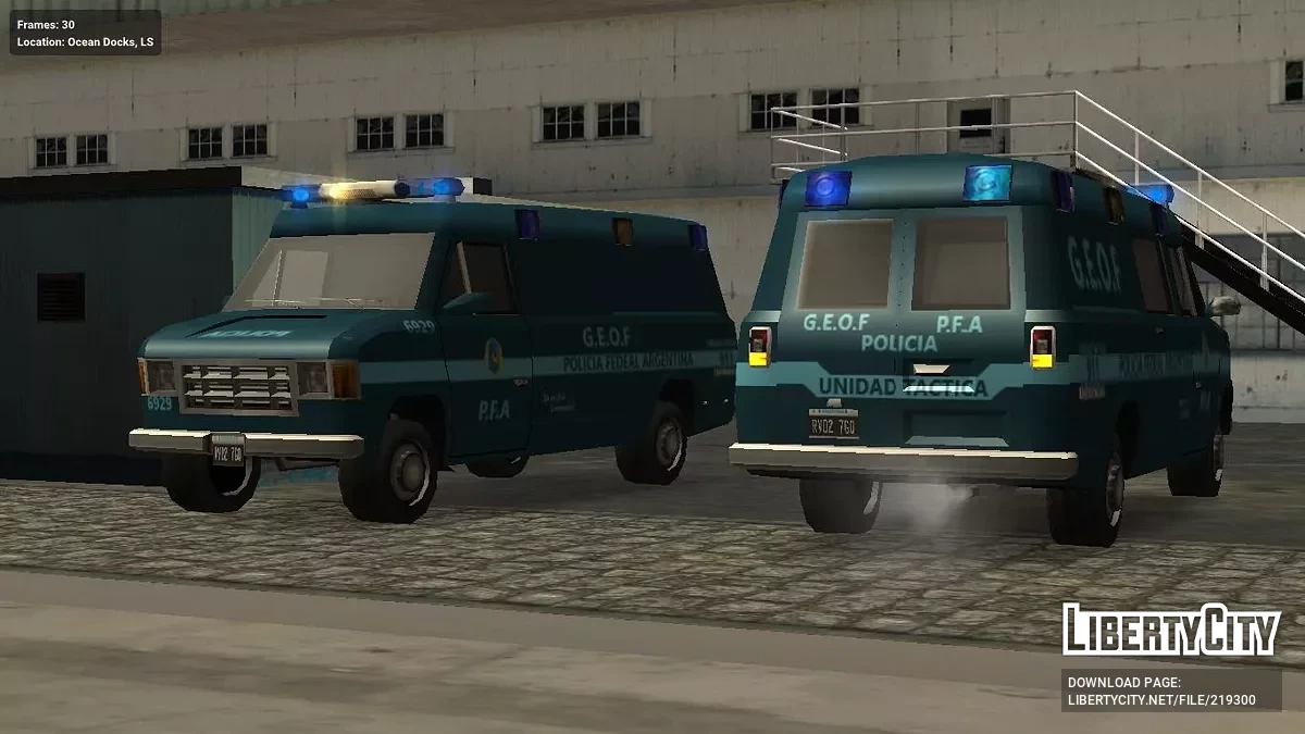 Пак Аргентинскиъ Спецслужб (SA Style Low Poly) / GTA San Andreas