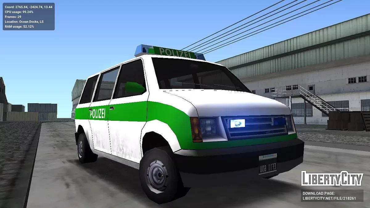 Немецкая полиция (адаптация к ImVehFt) / GTA San Andreas