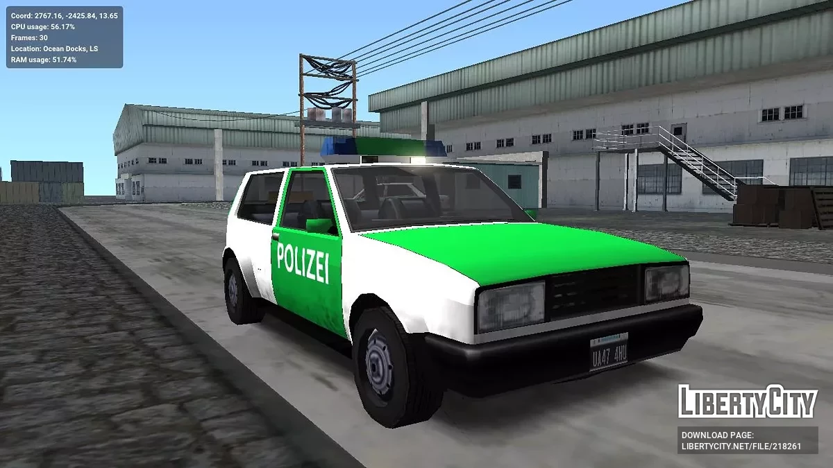 Немецкая полиция (адаптация к ImVehFt) / GTA San Andreas