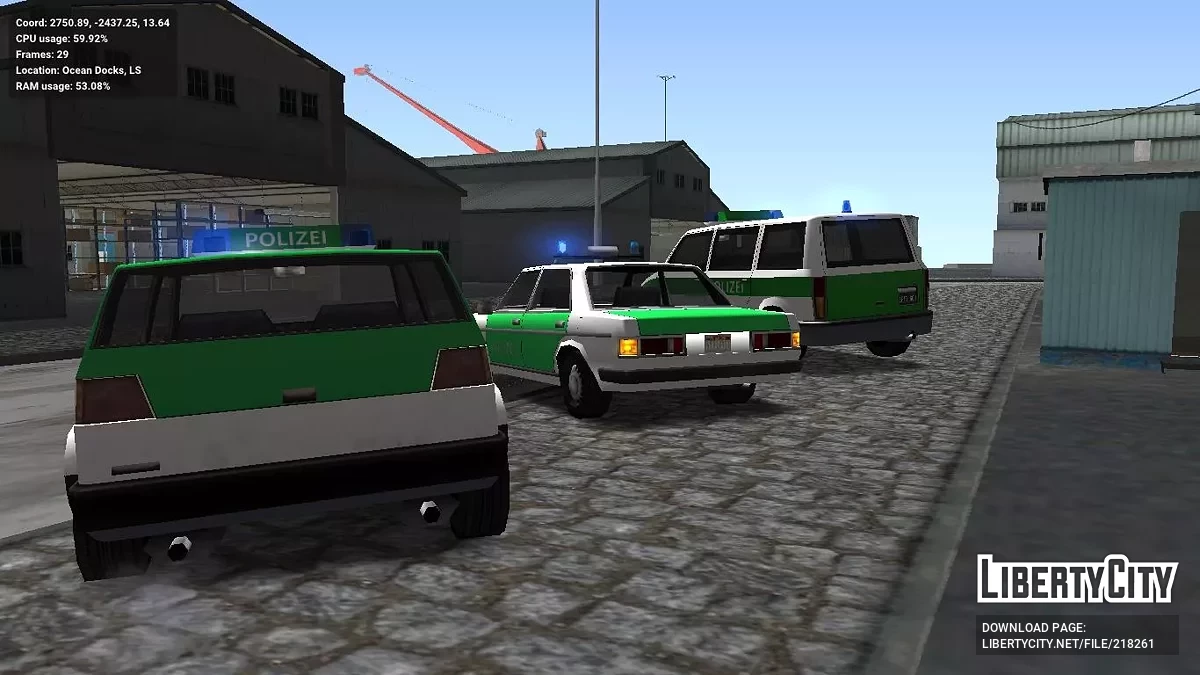 Немецкая полиция (адаптация к ImVehFt) / GTA San Andreas