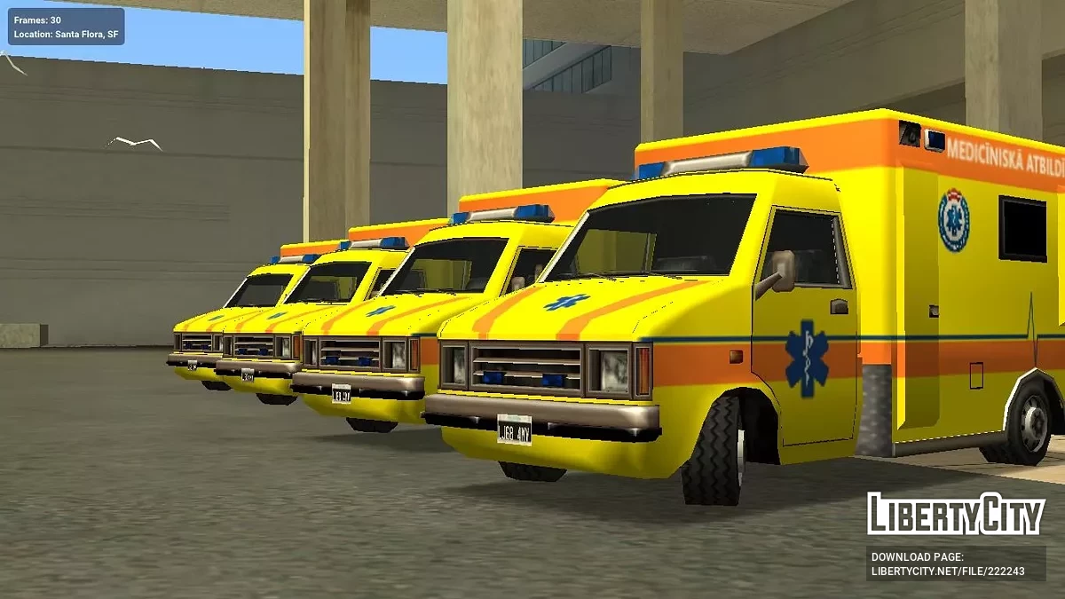 Латвийский сборник транспорта (IVF Support + SA Style) / GTA San Andreas