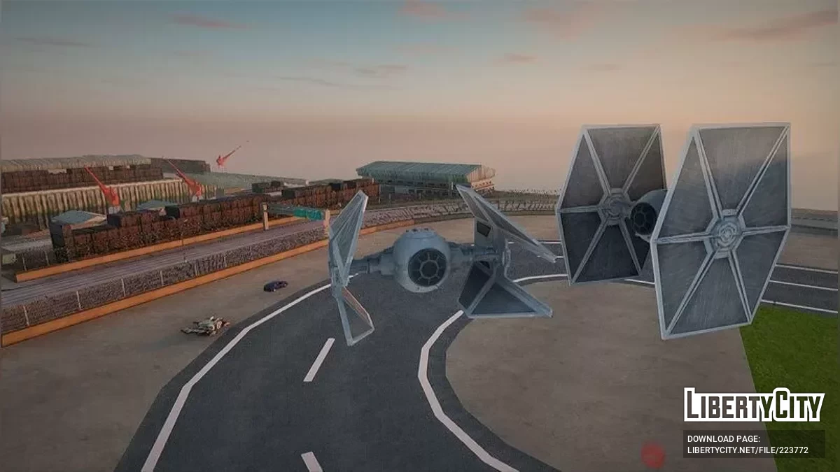TIE Пилот, TIE Fighter и TIE Interceptor из Star Wars / GTA San Andreas