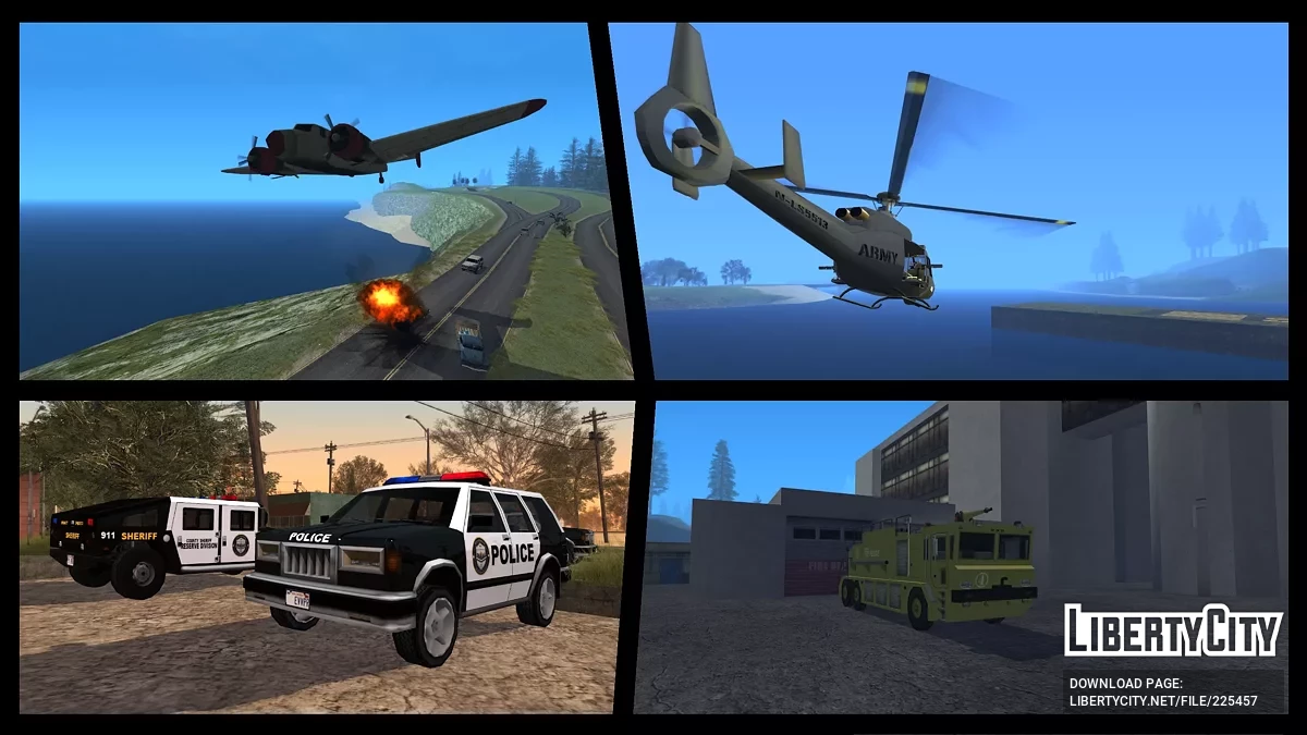 Extended Vanilla Vehicles Pack: Reboot / GTA San Andreas