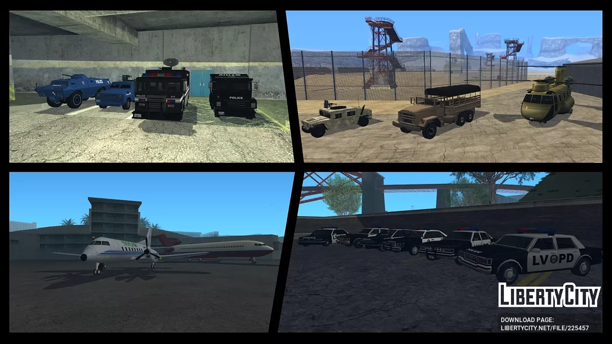 Extended Vanilla Vehicles Pack: Reboot / GTA San Andreas
