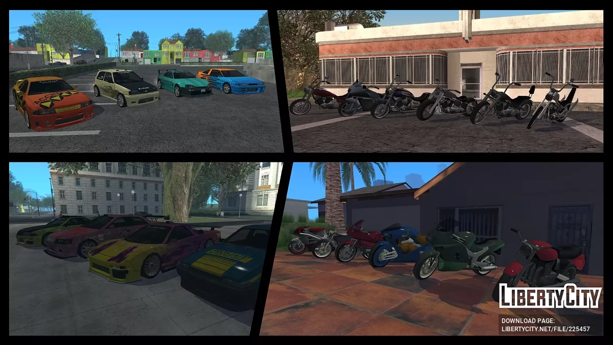 Extended Vanilla Vehicles Pack: Reboot / GTA San Andreas