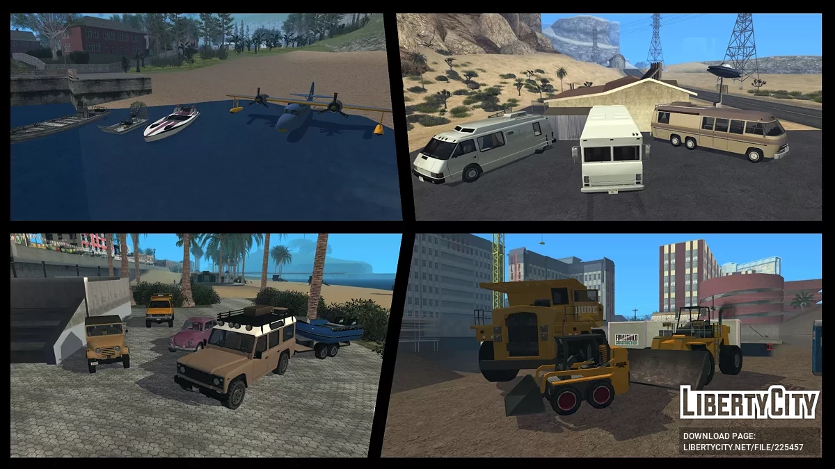 Extended Vanilla Vehicles Pack: Reboot / GTA San Andreas