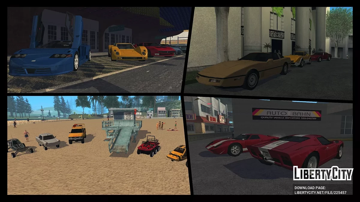 Extended Vanilla Vehicles Pack: Reboot / GTA San Andreas