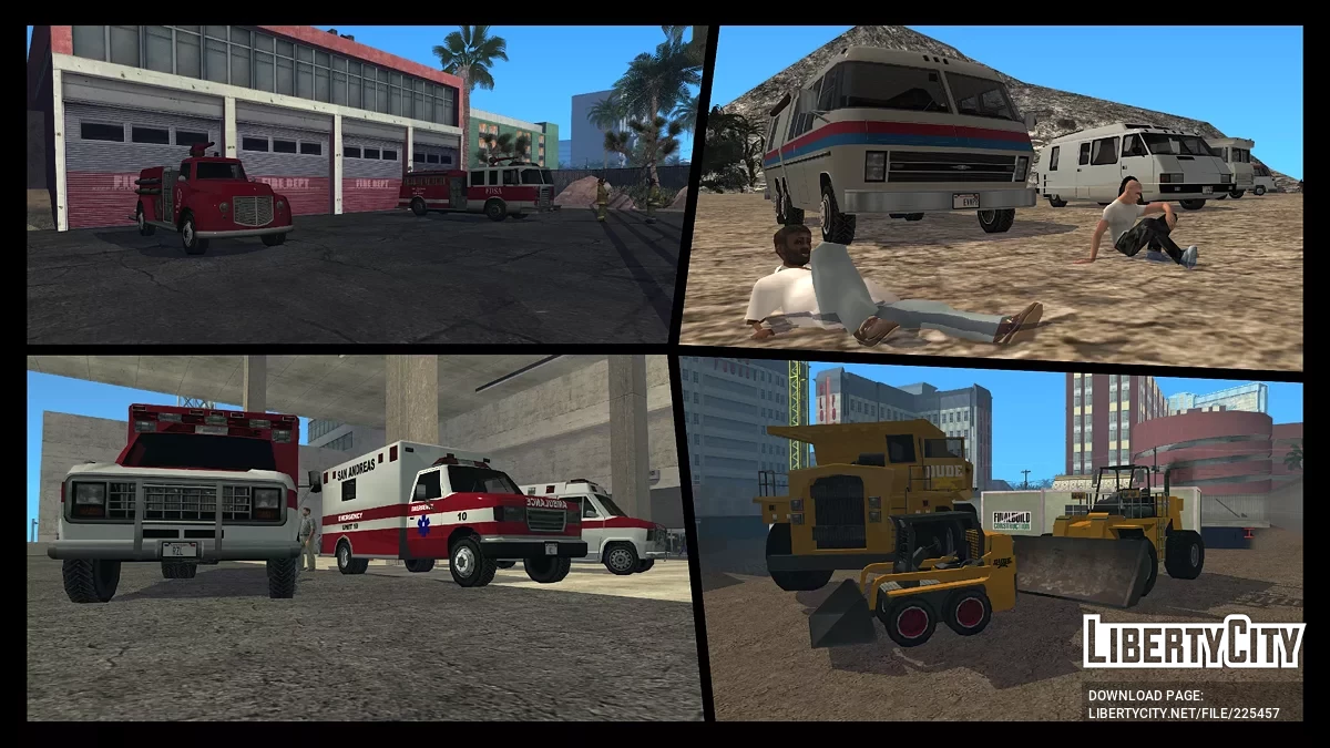 Extended Vanilla Vehicles Pack: Reboot / GTA San Andreas