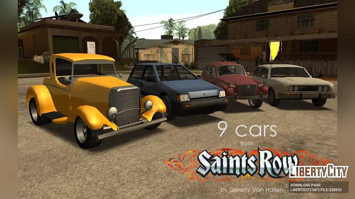 11 автомобилей из Saints Row 1&2 / GTA San Andreas