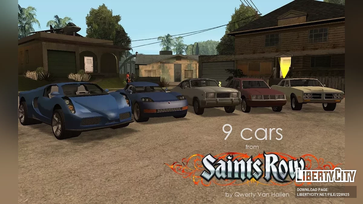 11 автомобилей из Saints Row 1&2 / GTA San Andreas
