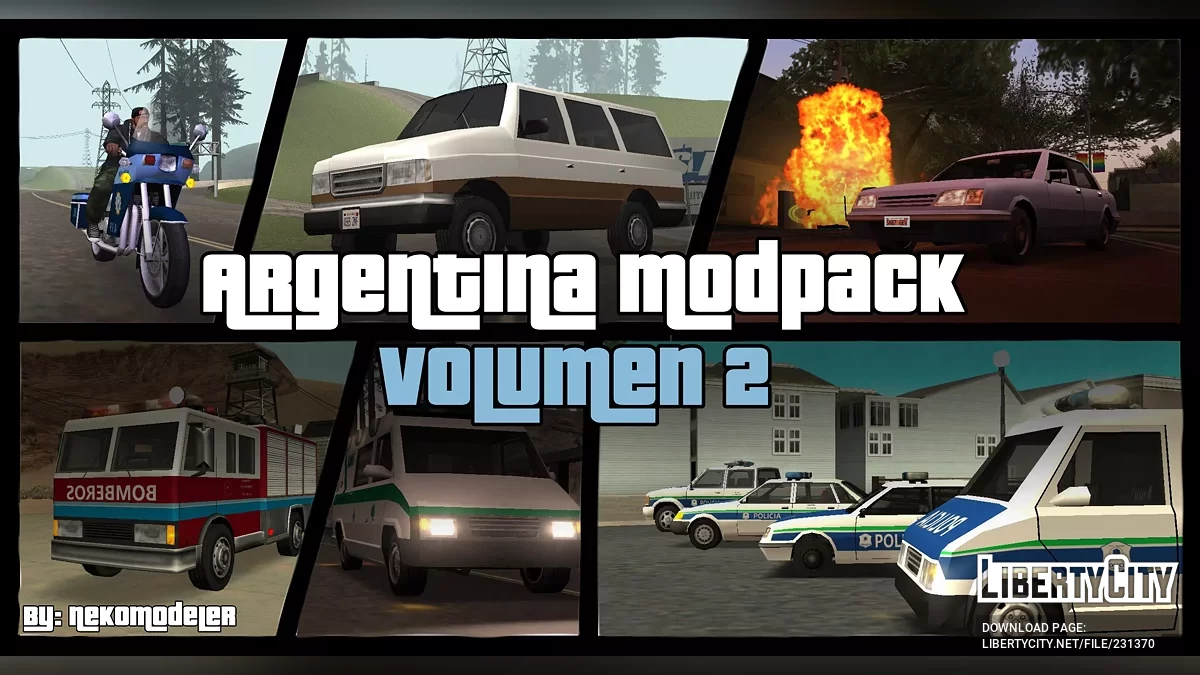 Аргентинский сборник модов (Часть 2, Lowpoly + IVF) / GTA San Andreas