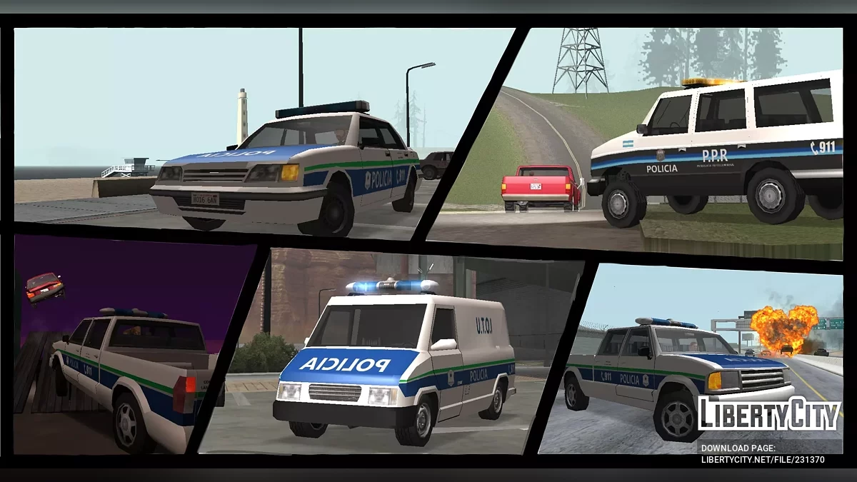 Аргентинский сборник модов (Часть 2, Lowpoly + IVF) / GTA San Andreas