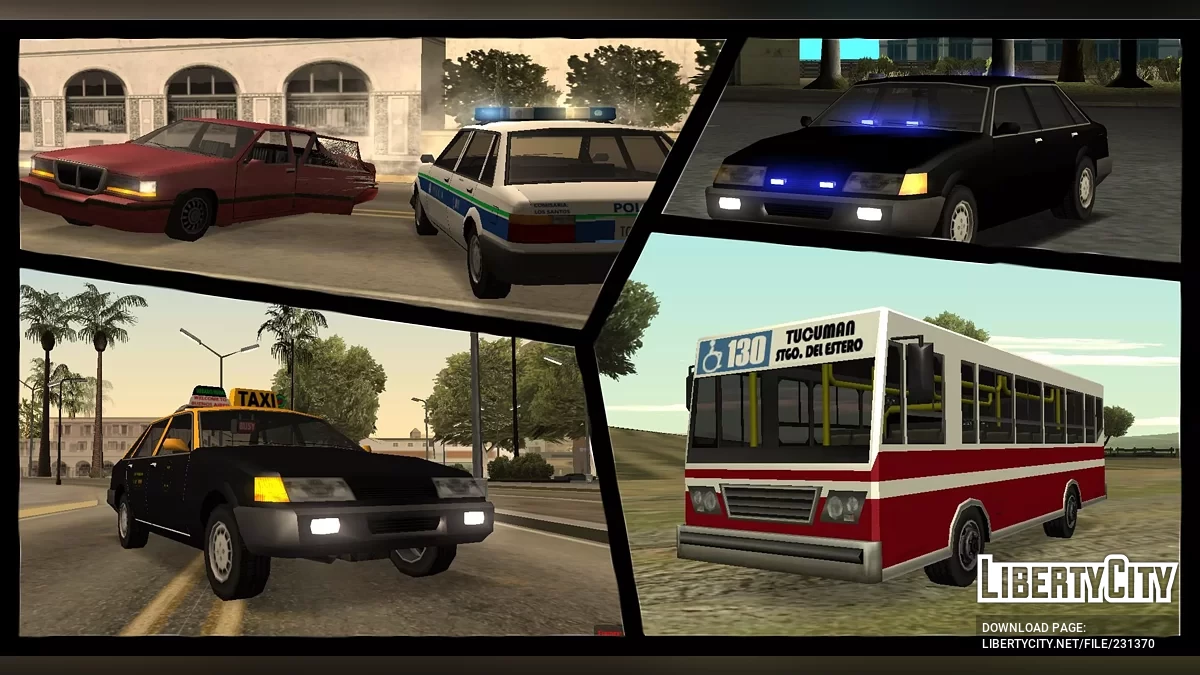 Аргентинский сборник модов (Часть 2, Lowpoly + IVF) / GTA San Andreas