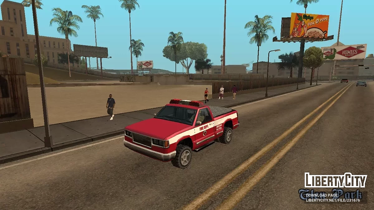 FDSA - Пак автомобилей пожарной службы / GTA San Andreas