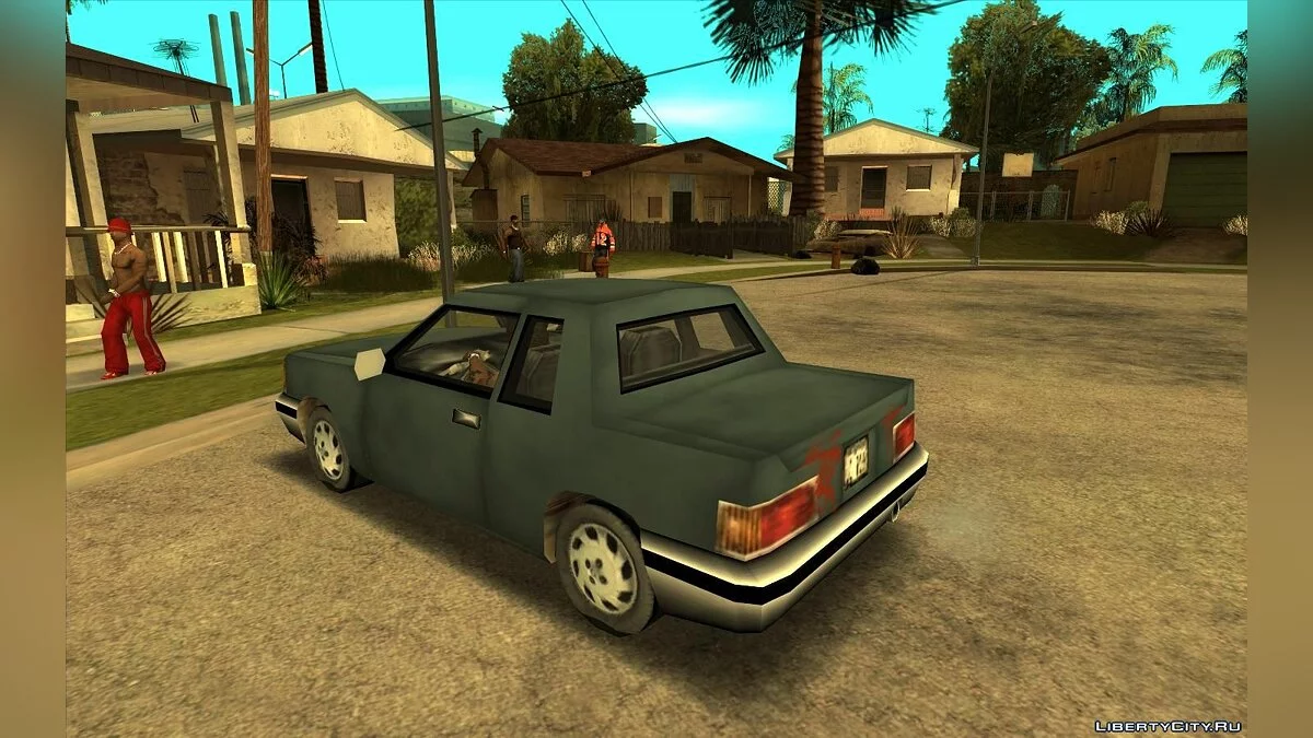 Манана из GTA 3 с трупом в багажнике / GTA San Andreas