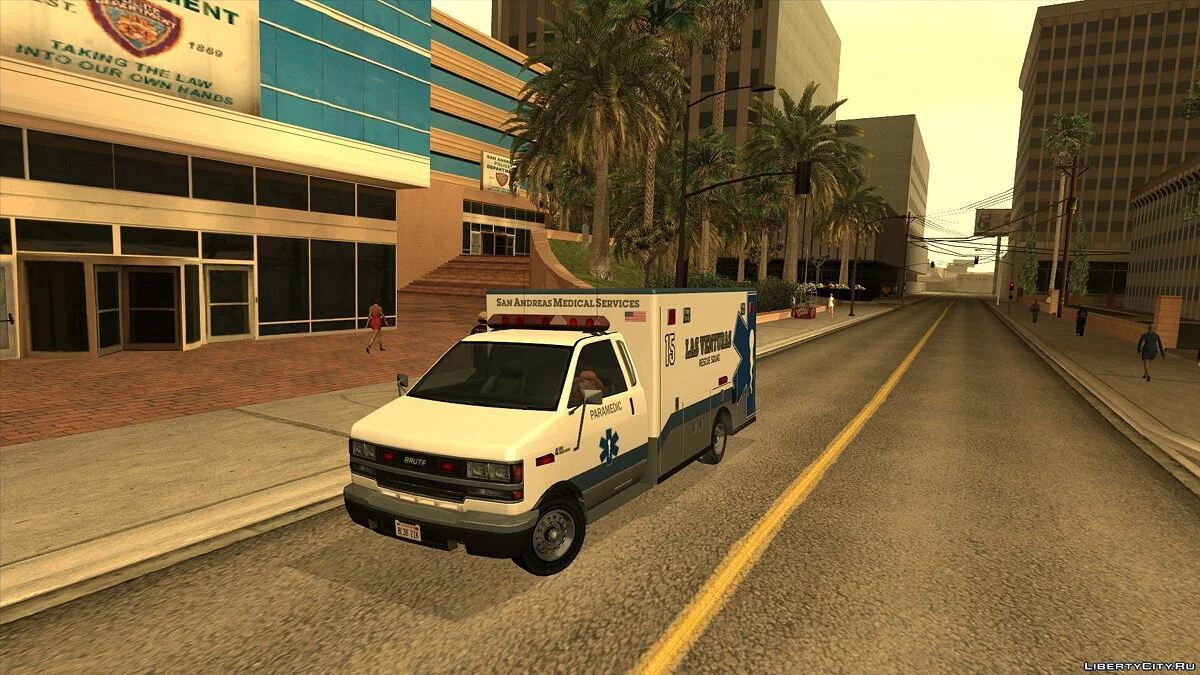 Brute Ambulance из GTA 5 / GTA San Andreas