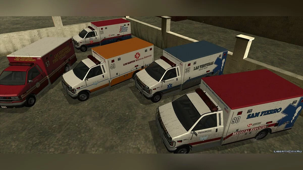 Brute Ambulance из GTA 5 / GTA San Andreas
