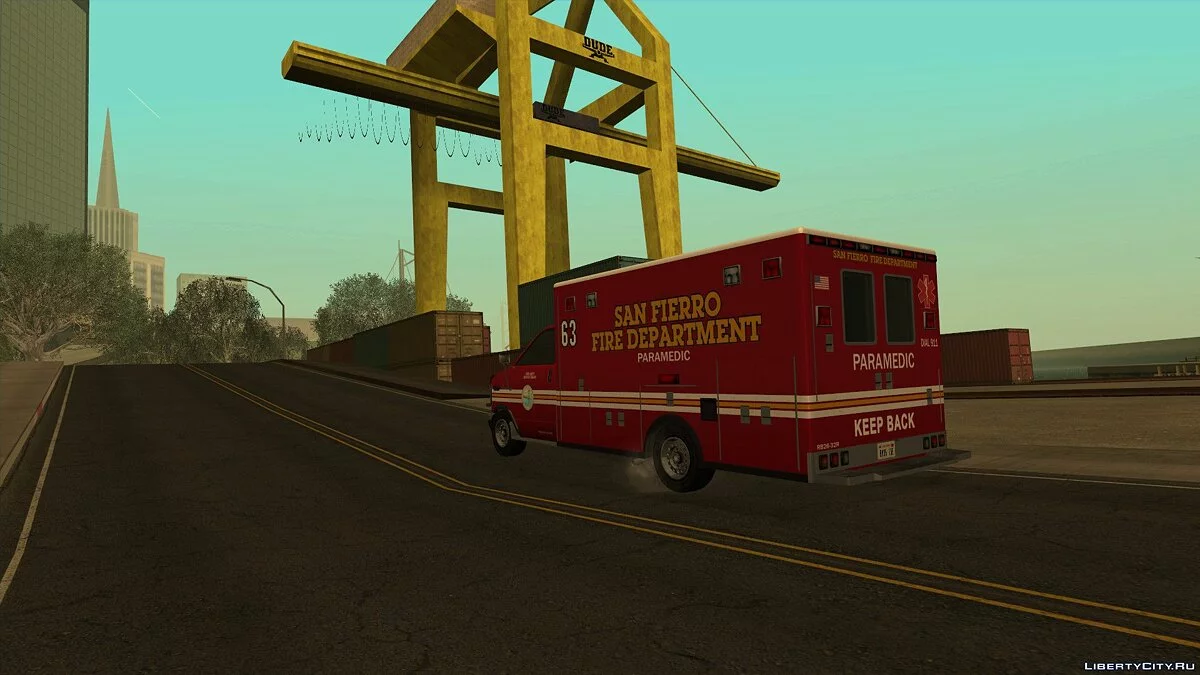 Brute Ambulance из GTA 5 / GTA San Andreas