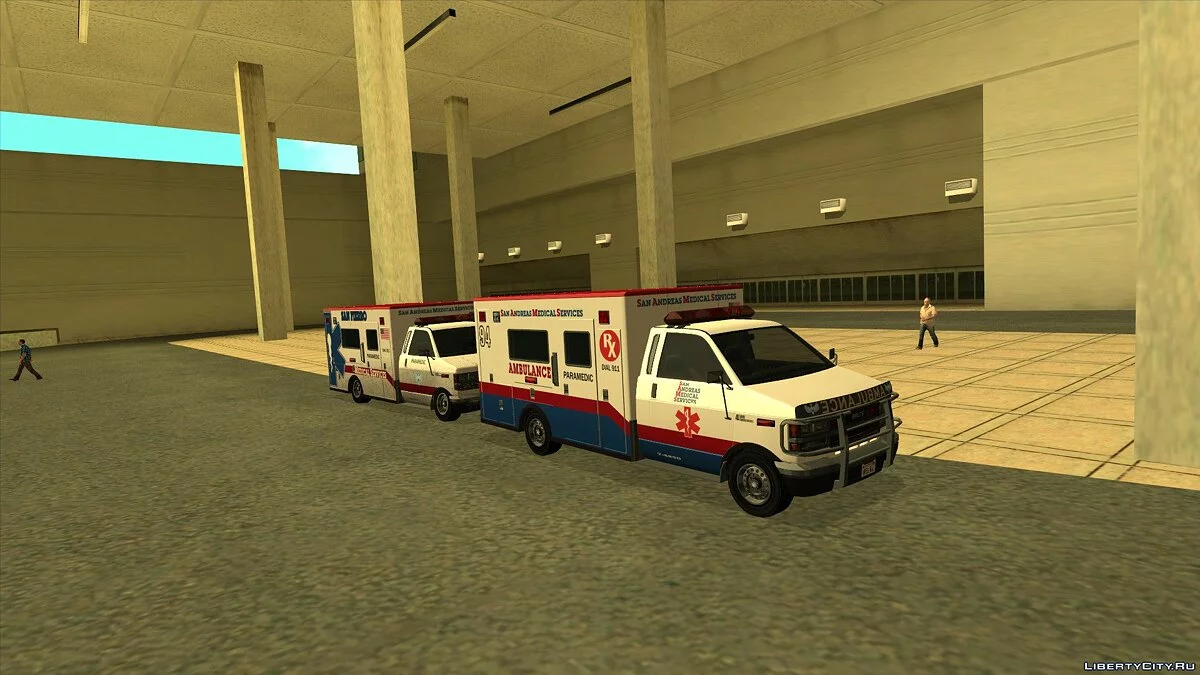 Brute Ambulance из GTA 5 / GTA San Andreas