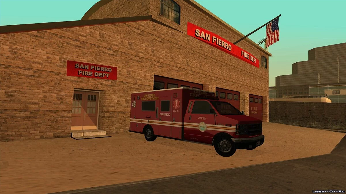 Brute Ambulance из GTA 5 / GTA San Andreas