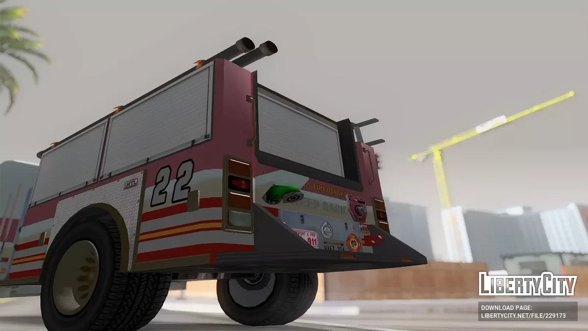 MTL Fire Truck из GTA 5 / Online [Vehfuncs] / GTA San Andreas