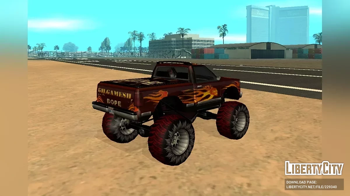 Изменённый Монстр-Трак из GTA SA: Tropa de Elite / GTA San Andreas