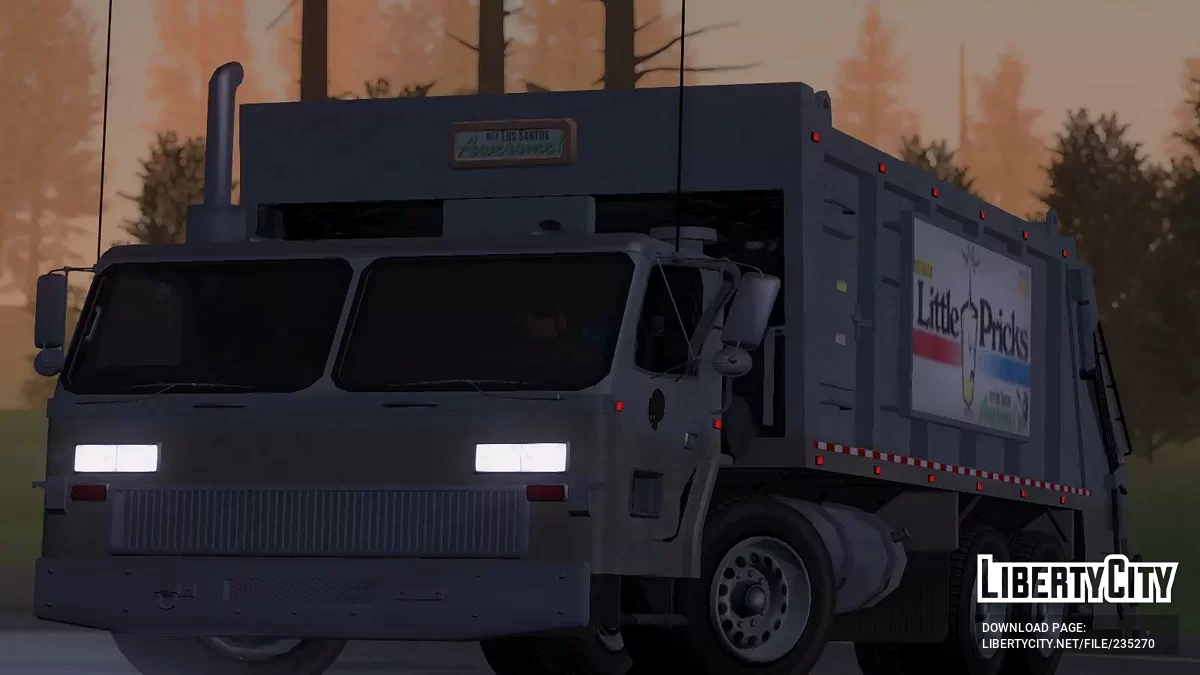 JoBuilt Trashmaster из GTA 5 / Online [Vehfuncs] / GTA San Andreas