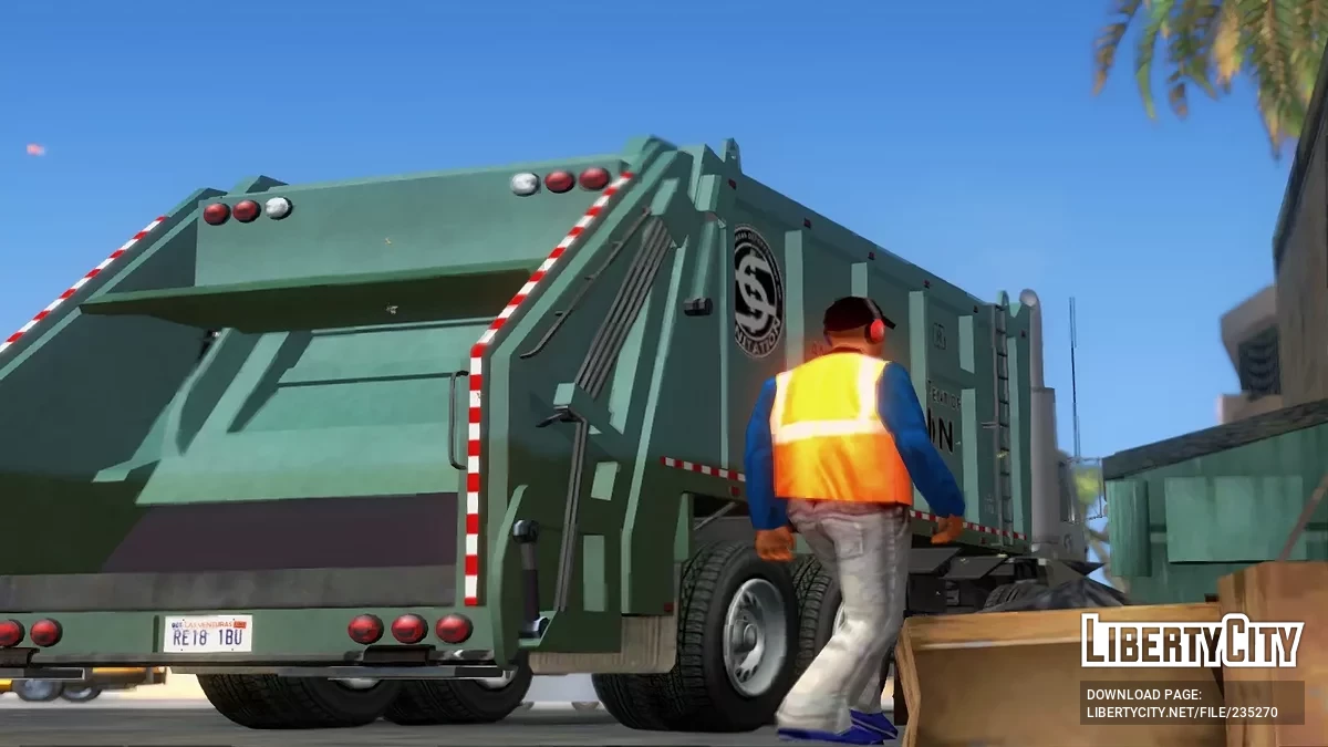 JoBuilt Trashmaster из GTA 5 / Online [Vehfuncs] / GTA San Andreas