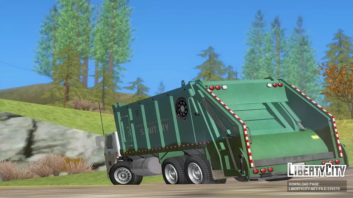 JoBuilt Trashmaster из GTA 5 / Online [Vehfuncs] / GTA San Andreas