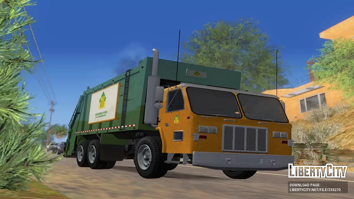 JoBuilt Trashmaster из GTA 5 / Online [Vehfuncs] / GTA San Andreas