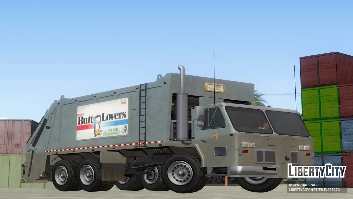 JoBuilt Trashmaster из GTA 5 / Online [Vehfuncs] / GTA San Andreas