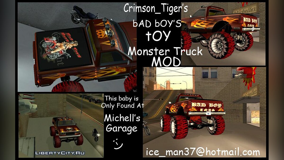 Скачать Bad Boys Monster Truck для GTA San Andreas