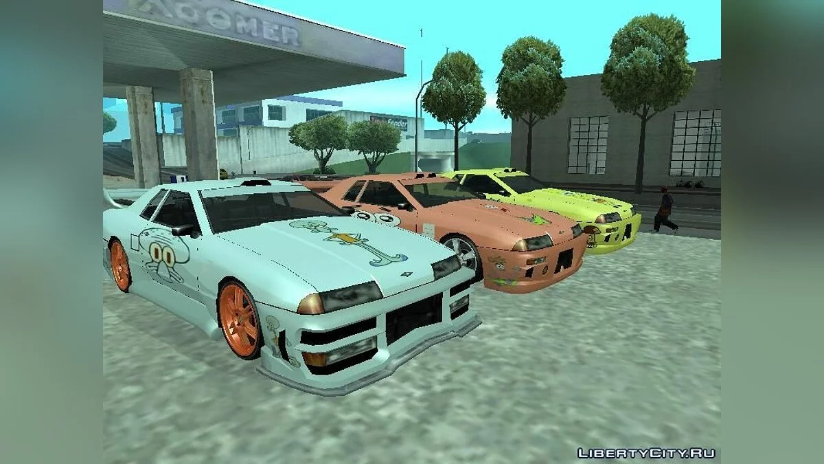3 винила для Elegy из мультика \"Спанч Боб\" / GTA San Andreas