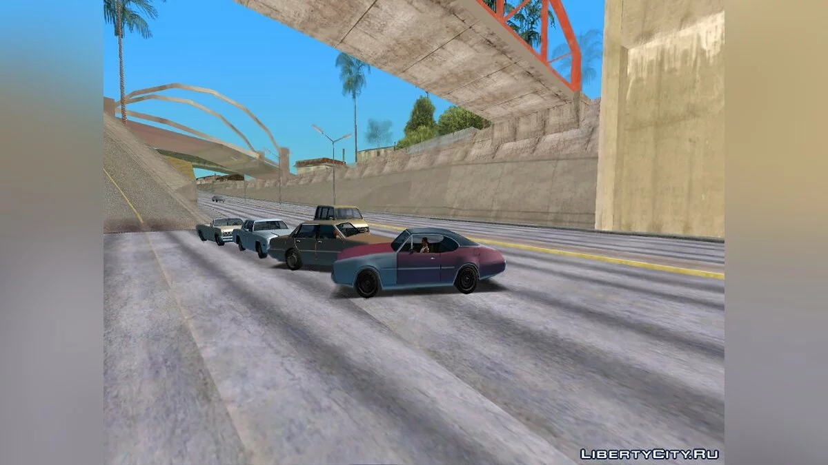 Tinge sky on cars v1 / GTA San Andreas