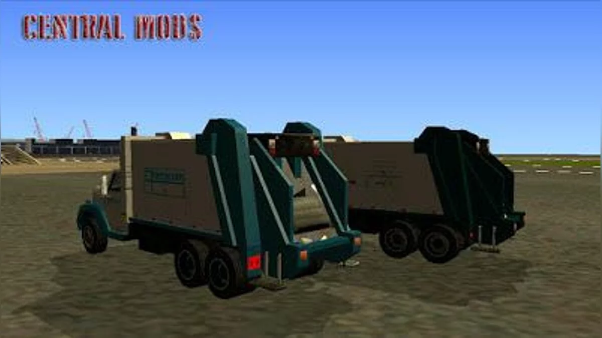 Trash - Caminhão de Lixo - Обновленный мусоровоз / GTA San Andreas