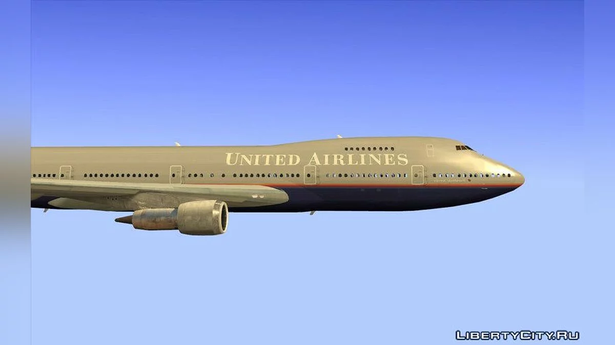 Боинг 747-100 United Airlines / GTA San Andreas